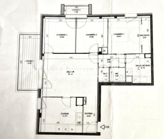 Achat Appartement T4 Pessac 3 chambres
