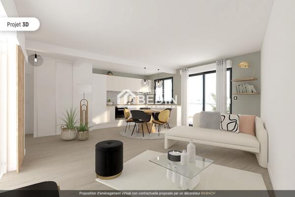Vente Appartement T4 Bordeaux 3 chambres
