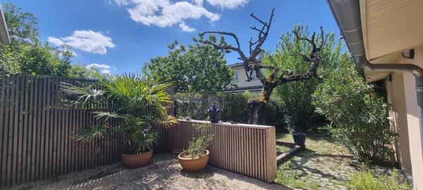 Terrasse et jardin arrière