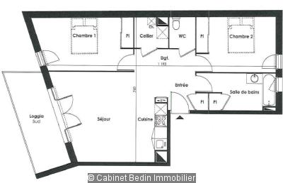 Location Appartement 3 pièces Merignac 2 chambres