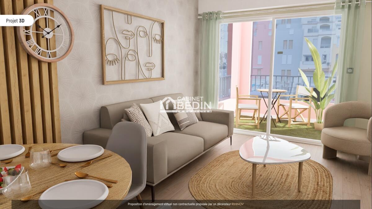 Achat appartement 2 pieces le cap d agde 1 chambre